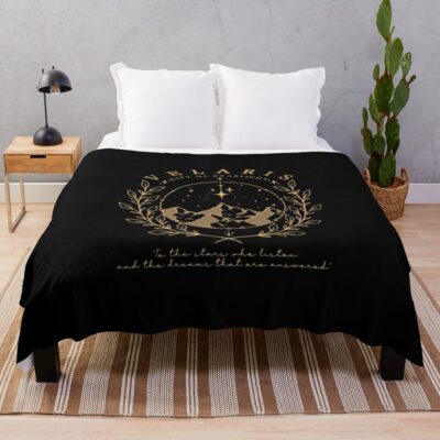 Velaris City Of Starlight Vintage Throw Blanket