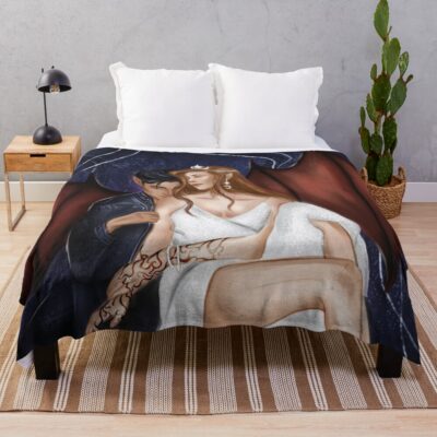 ACOTAR Feyre And Rhys Throw Blanket