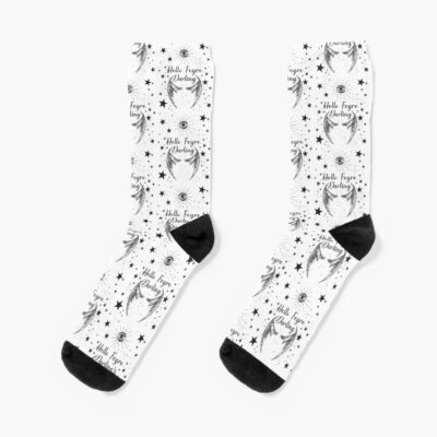 Hello Feyre Darling ACOTAR Design Socks